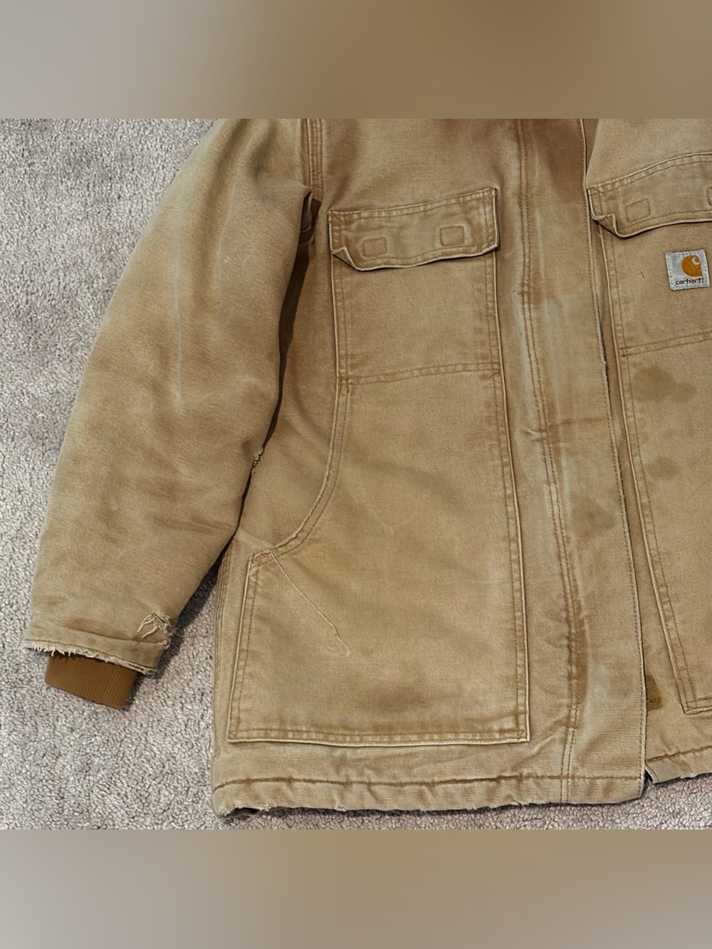 Carhartt Arctic Jacket Brown Quilt Lined Women’s Size Small Regular WC026 BRN - Picture 5 of 15
